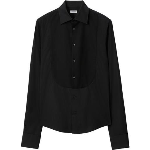 Burberry camicia piqué - nero