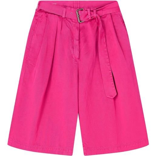 DRIES VAN NOTEN bermuda con cintura - rosa