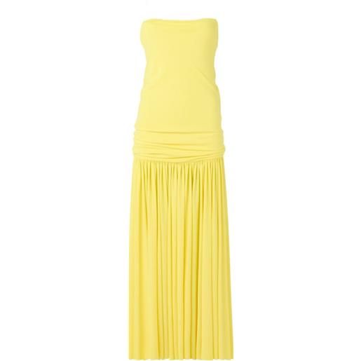 Jacquemus abito con arricciatura - giallo
