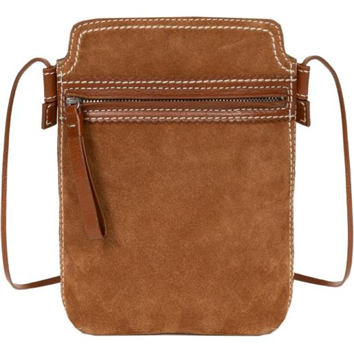 DRIES VAN NOTEN pouch per smartphone - marrone