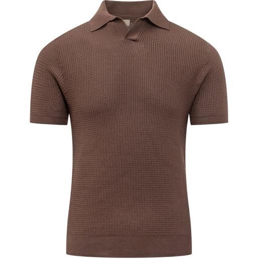 RAKKI t-shirt con scollo a v - marrone