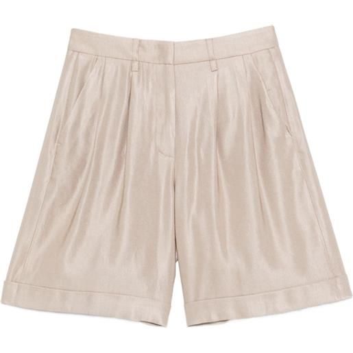 Peserico shorts con orlo con risvolto - toni neutri