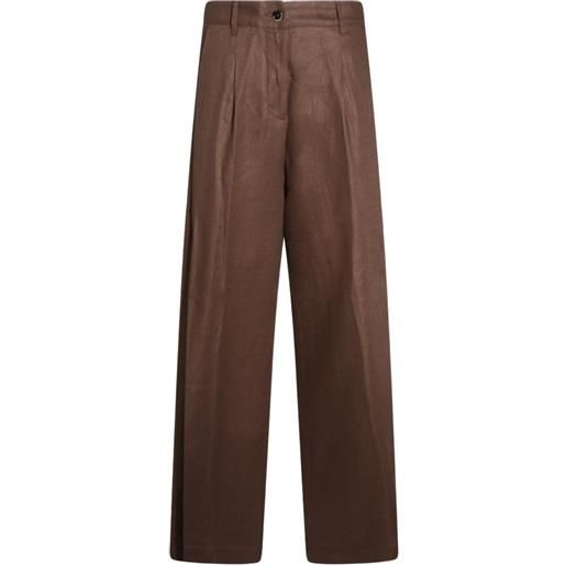 Nine In The Morning pantaloni dritti - marrone