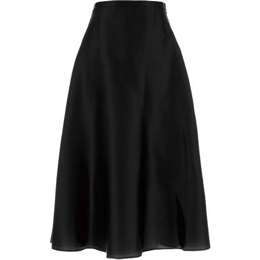 Alberta Ferretti gonna midi plissettata - nero