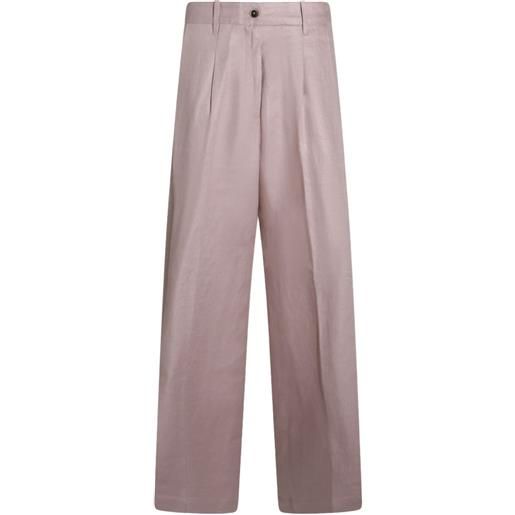 Nine In The Morning pantaloni sartoriali a vita alta - rosa