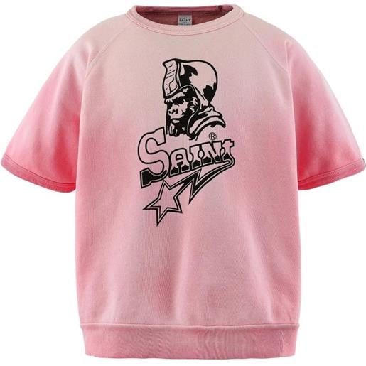 SAINT MXXXXXX felpa con stampa - rosa