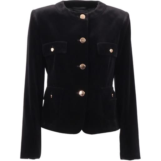 Max Mara giacca ilex con tasche - nero