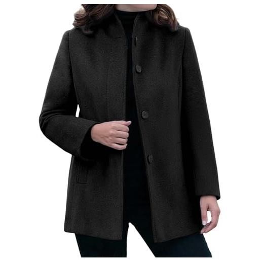 RYTEJFES trench donna corto trench corto donna giacca a vento giacchetto primaverile giacche primaverili eleganti nero giubbino primavera impermeabile corta elegante soprabito cappotto cappottino fit