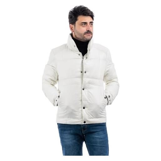 VEQUÈ piumino uomo imbottito giubbotto caldo invernale giubbino casual giacca veque (it, testo, m, regular, regular, bianco)