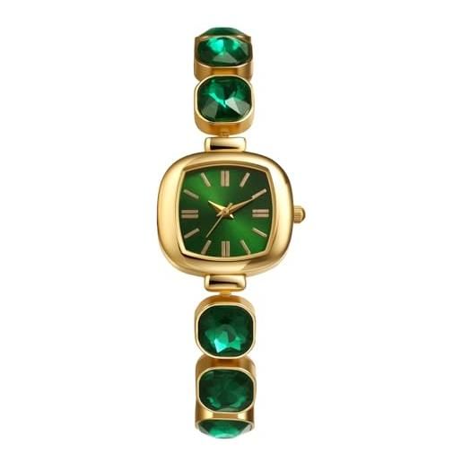 Orologio Donna OIDEA Quadrato Con Cinturino Strass E Movimento Al Quarzo