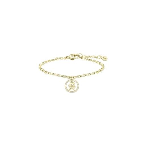 Bracciale Donna Breil Magnetica System Sea & Sky Double - Acciaio Lucido Oro E Sfere In Pasta Di Turchese, Chiusura Magnetica, Lunghezza 19 Cm