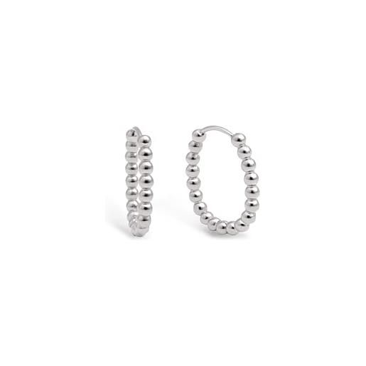 Orecchini A Forma Di V In Argento 925 Con Zirconi - Eleganti E Sottili Per Donna - Confezione Regalo