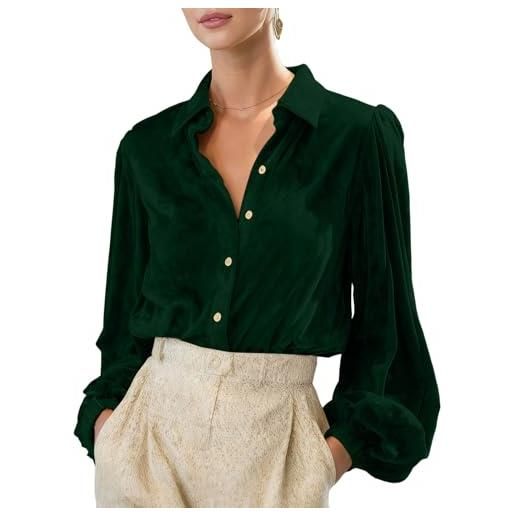 Comma Camicetta In Chiffon Trasparente A Maniche Lunghe, Vestibilità Larga, Con Fiocco, Donna