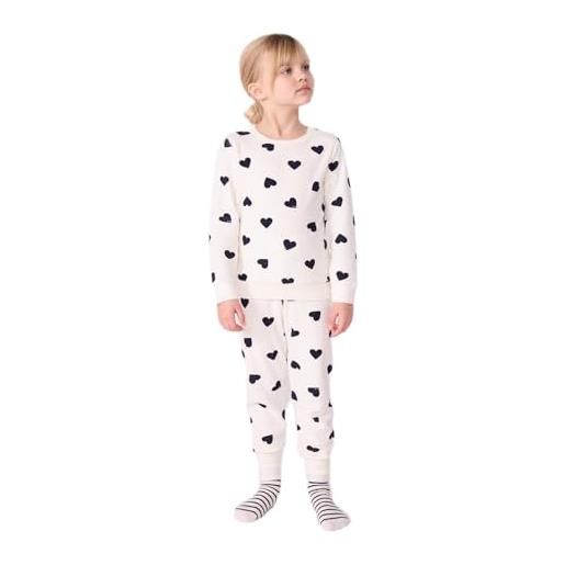 Petit Bateau claira h25 abbigliamento notte, milk sera, 2 anni bambine e ragazze