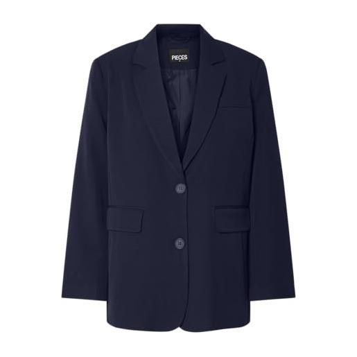 PIECES pckamil ls loose blazer noos bc, blu oltremare, xl