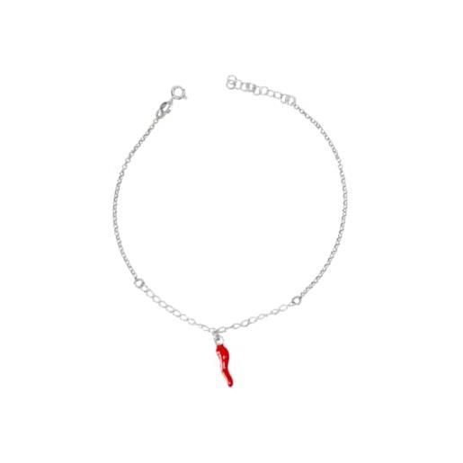 ChainsHouse Cavigliera Donna A Cuori, Doppio Strato, In Acciaio Inox 316L, Regolabile 22+5 Cm, Con Scatola Regalo - 4