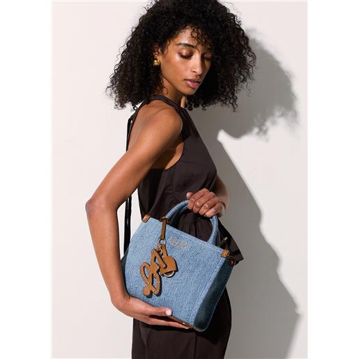 LIUJO liu jo borsa piccola in denim, denim chiaro
