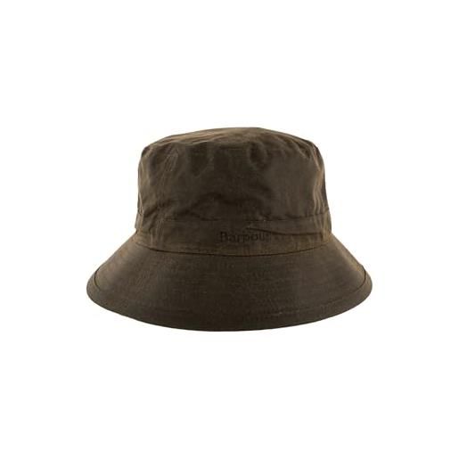 Barbour uomo olive wax sports bucket cappello