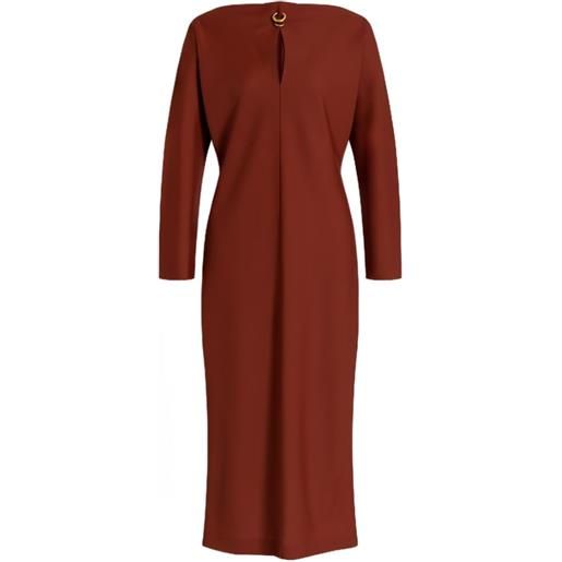 Alberta Ferretti abito con dettaglio cut-out - rosso