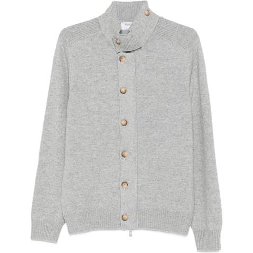 Gran Sasso cardigan con bottoni - grigio
