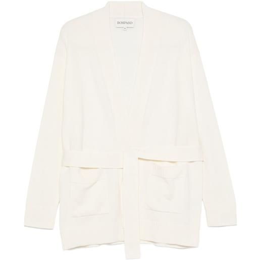 BOMPARD giacca con cintura - bianco