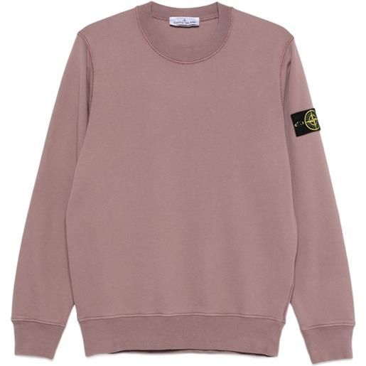 Stone Island felpa con applicazione - rosa