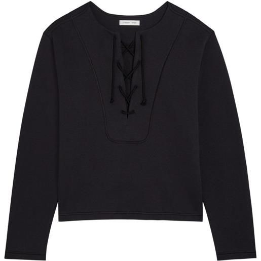 Escada Sport felpa con lacci - nero