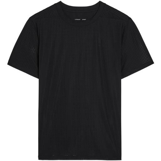 Escada Sport t-shirt traforata - nero