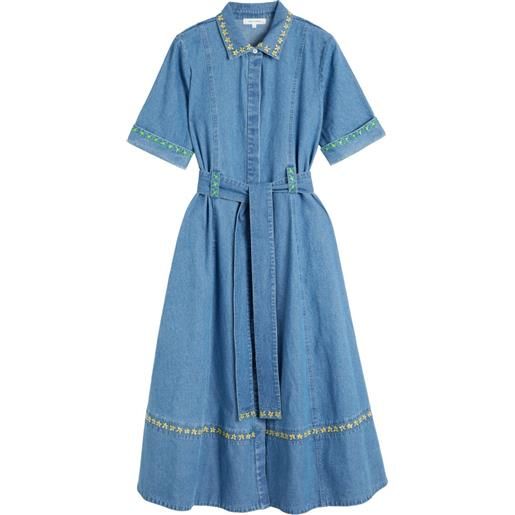 Chinti & Parker chemisier con ricamo - blu