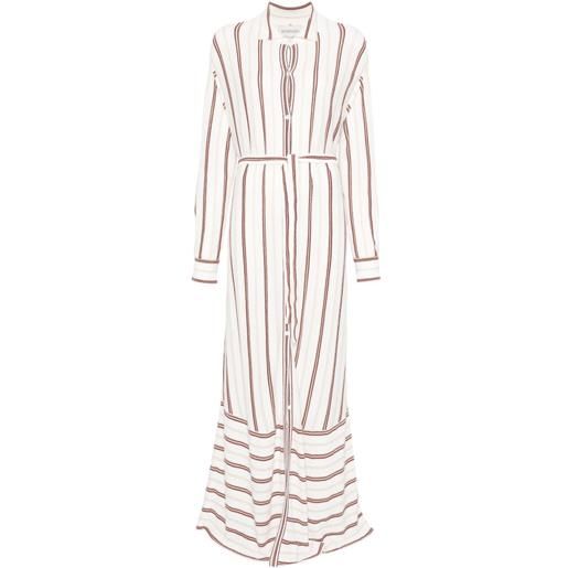 BOMPARD chemisier a righe - bianco