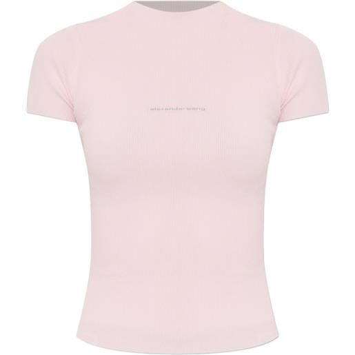 Alexander Wang t-shirt con logo - rosa