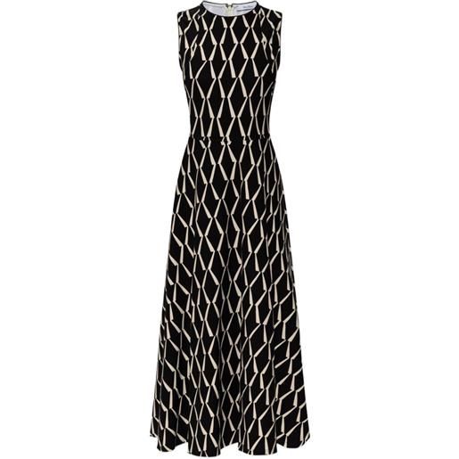 Max Mara abito midi in jersey - nero