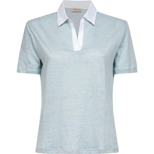 Blanca Vita t-shirt con scollo a v - blu