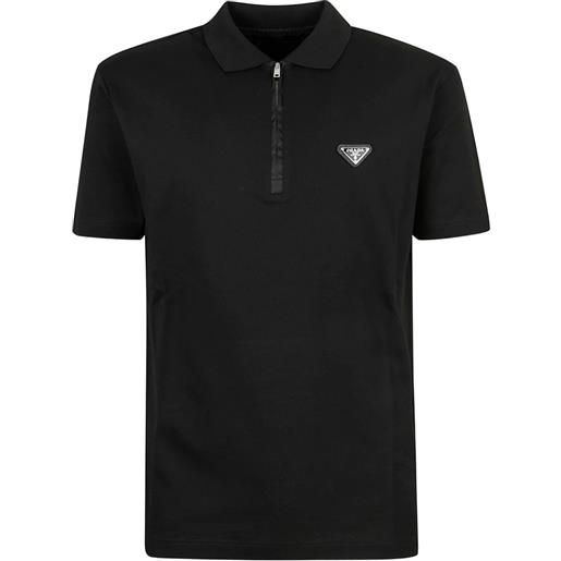 Prada polo con zip - nero