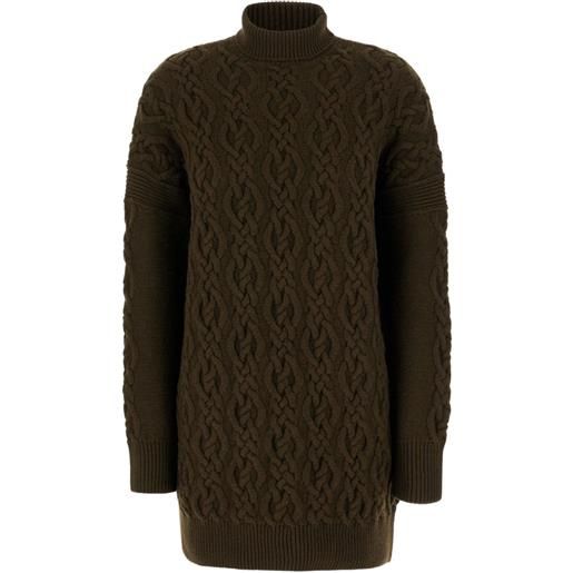 Max Mara abito corto in maglia - verde