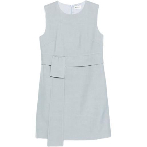 P.A.R.O.S.H. abito corto smanicato rania con cintura - blu