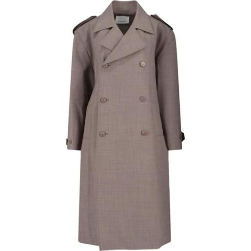 The Frankie Shop trench bleecker con cintura - toni neutri