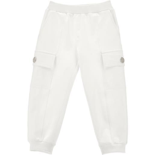 Monnalisa jogger felpa con tasconi cargo