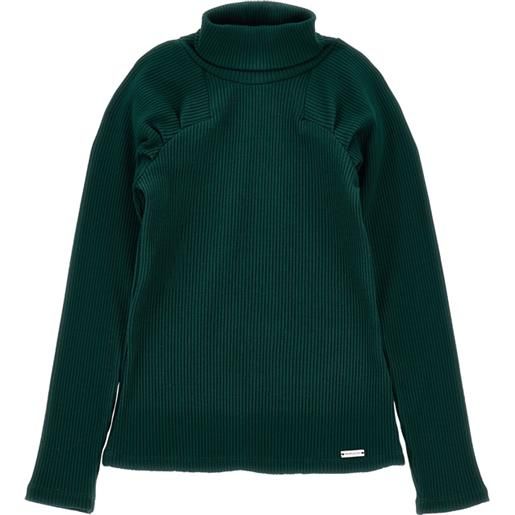 Monnalisa dolcevita a costine in maglia