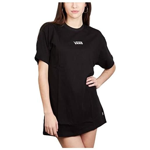 Vans robe t-shirt noire femme center vee canottiera, multicolore, s donna