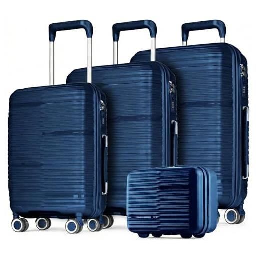 Kono Valigia Trolley da Viaggio Rigida 55x38x20 c Bagaglio a ano