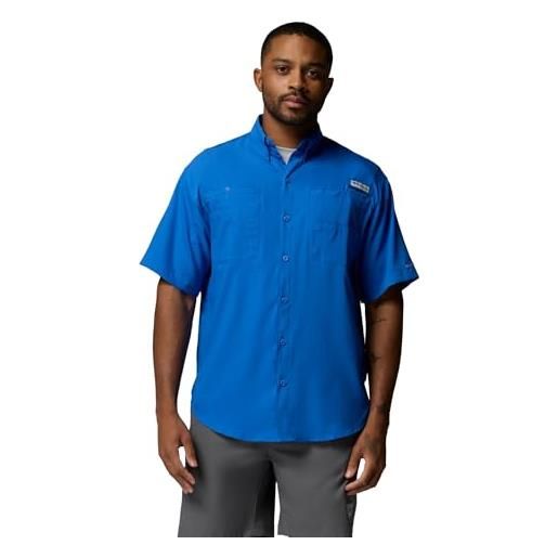 Columbia camicia a maniche corte tamiami 2 da uomo, a maniche corte, blu vivo, m