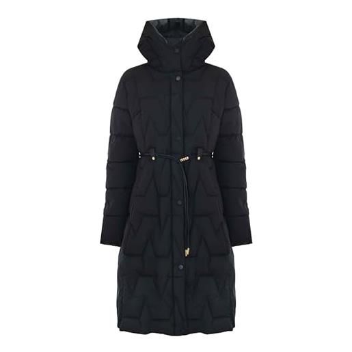 Kocca - giubbotto piumino con cappuccio donna, tinta unita, collo con cappuccio, colore: nero, modello: a25pgb7606abun0000, taglia: xl