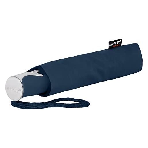 miniMAX® ombrello pieghevole, aperto/fermo. Autunno. , blu, ombrello pieghevole, blu, ombrello pieghevole