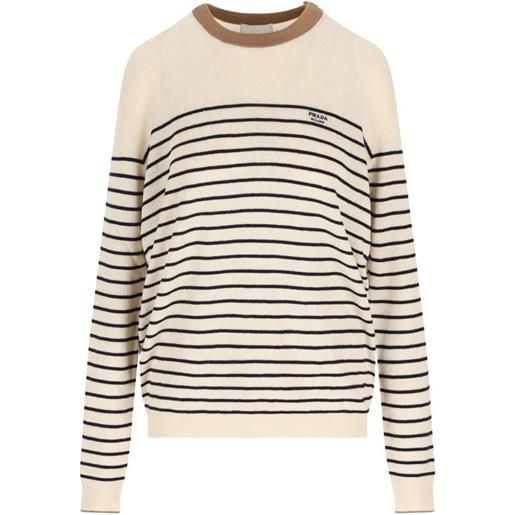 Prada cotton linen round neck