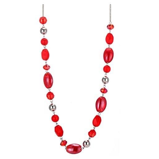 collana perle barocche con ciondolo vetro murano, corta elegante co