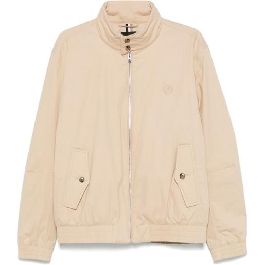 BOSS bomber con ricamo double b - toni neutri