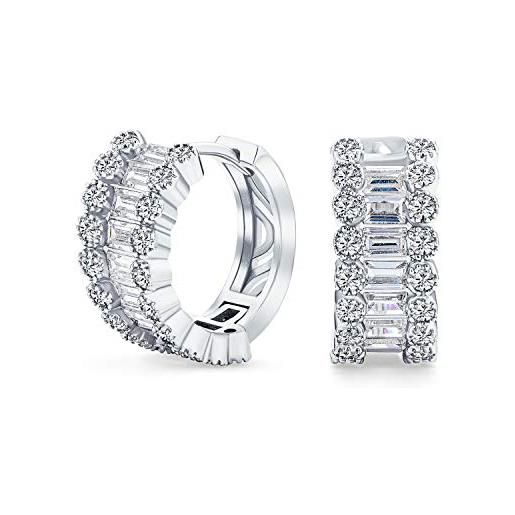 EVER FAITH Orecchini Pendenti A Goccia Con Zirconi - 3 Pezzi, Per Matrimonio E Fidanzamento, Confezione Regalo