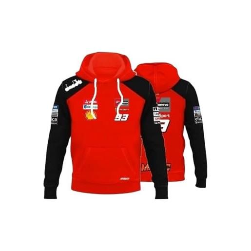 PRORACER felpa sottile uomo replica 93 squadra moto ducatí (xl)