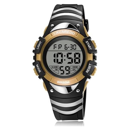 FANMIS Orologio sportivo da uomo, analogico, digitale, con
